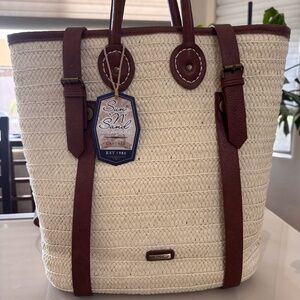 Ariyah Natural Straw Tote/Backpack